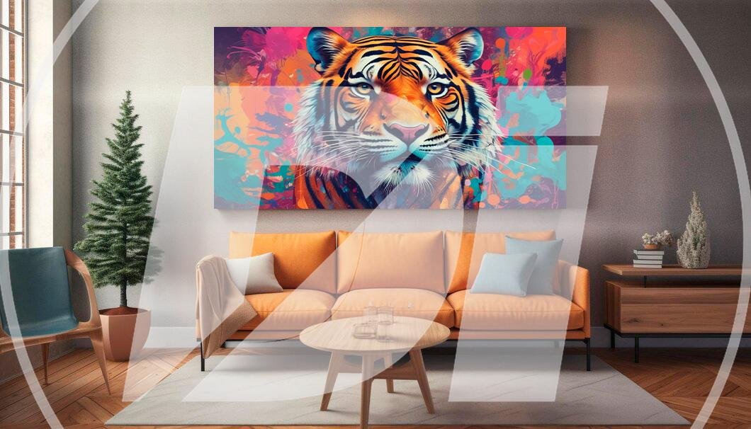 Arte Abstracto de Tigre - Imagen 2
