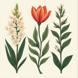Arte Botánico de Flores para Decoración y Regalo ilustrasuralq