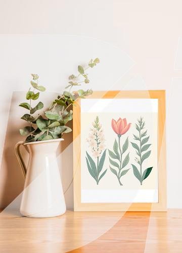 Arte Botánico de Flores para Decoración y Regalo - Imagen 2