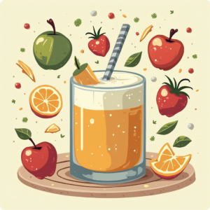 Bebida Energizante de Frutas ilustrasuralq