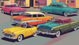 Coches Clásicos Retro ilustrasuralq