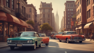 Coches Clásicos en la Ciudad ilustrasuralq