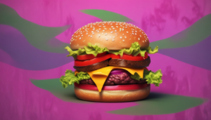 Deliciosa Hamburguesa Gourmet ilustrasuralq