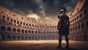 El Coliseo y el Gladiador ilustrasuralq