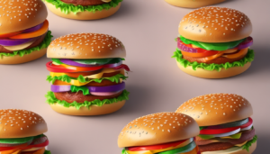 Hamburguesas Gourmet con Ingredientes Frescos ilustraasuralq