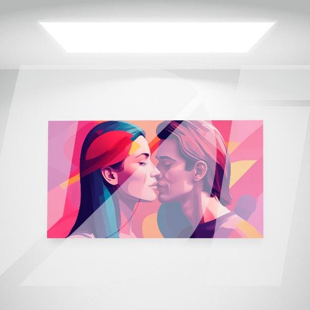 Ilustración Abstracta de una Pareja - Imagen 2