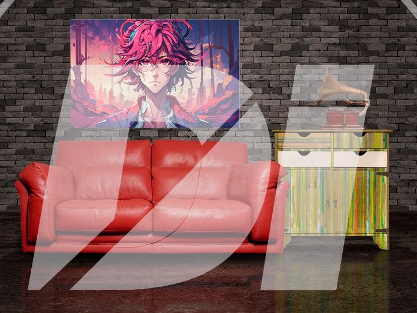Ilustración de Anime con Fondo de Ciudad Apocalíptica - Imagen 2
