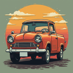 Ilustración de Camioneta Antigua ilustrasuralq