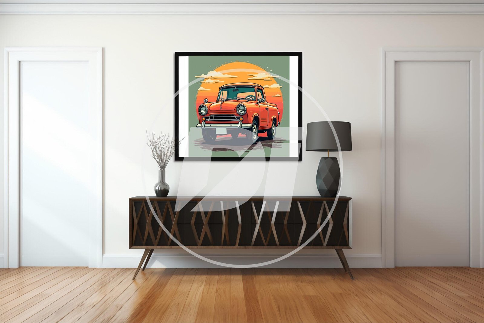 Ilustración de Camioneta Antigua - Imagen 2