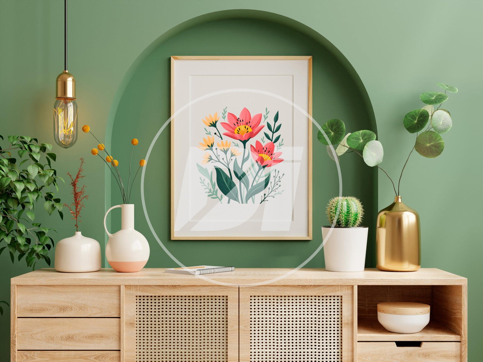 Lámina Decorativa de Flores para Hogar - Imagen 2