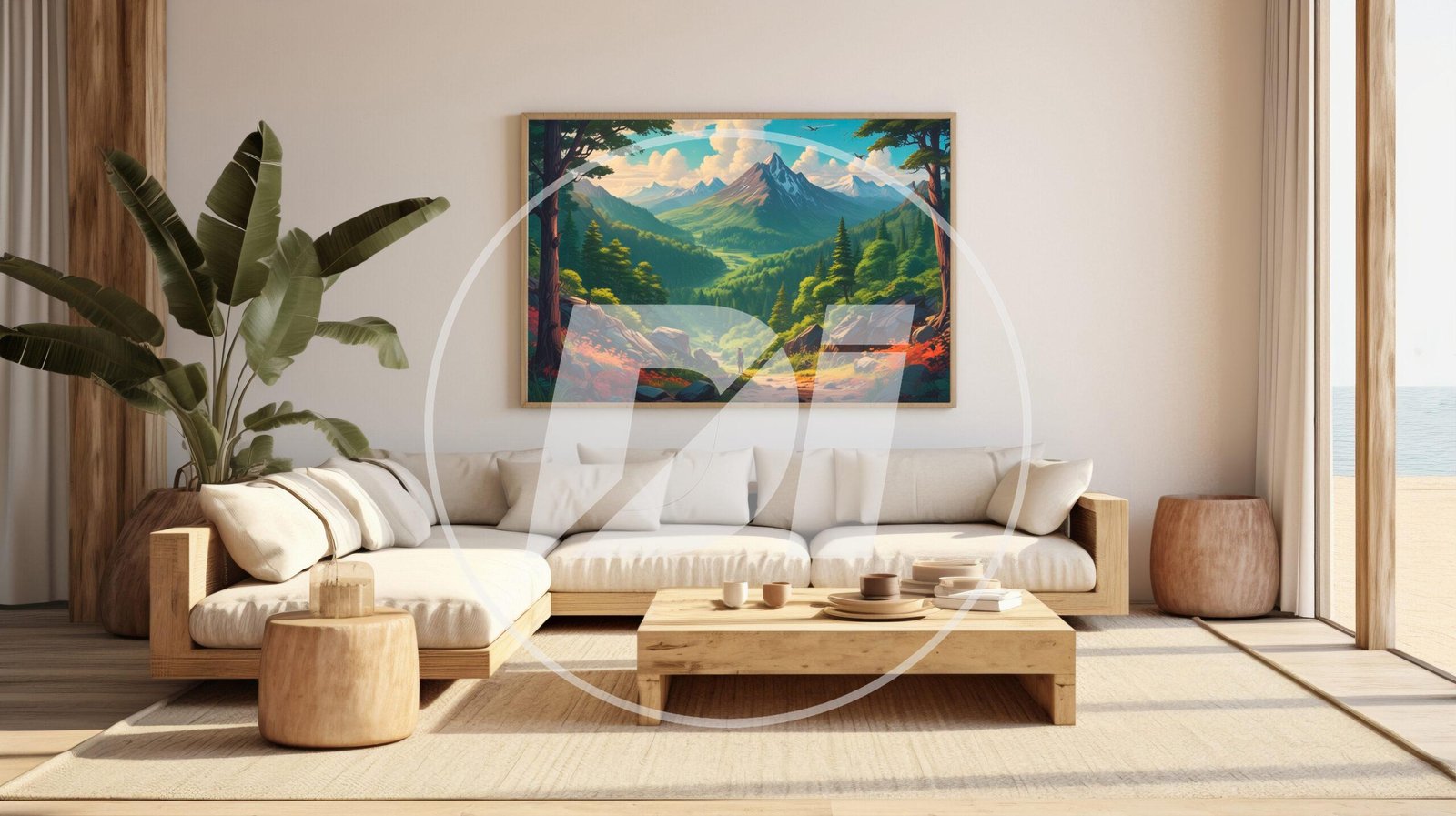 Paisaje de Valle y Montañas - Imagen 2