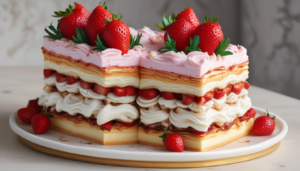 Tarta de Fresas y Crema ilustrasuralq