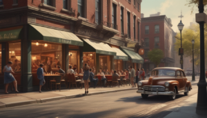 Vida en la Ciudad en los Años 50 ilustrasuralq