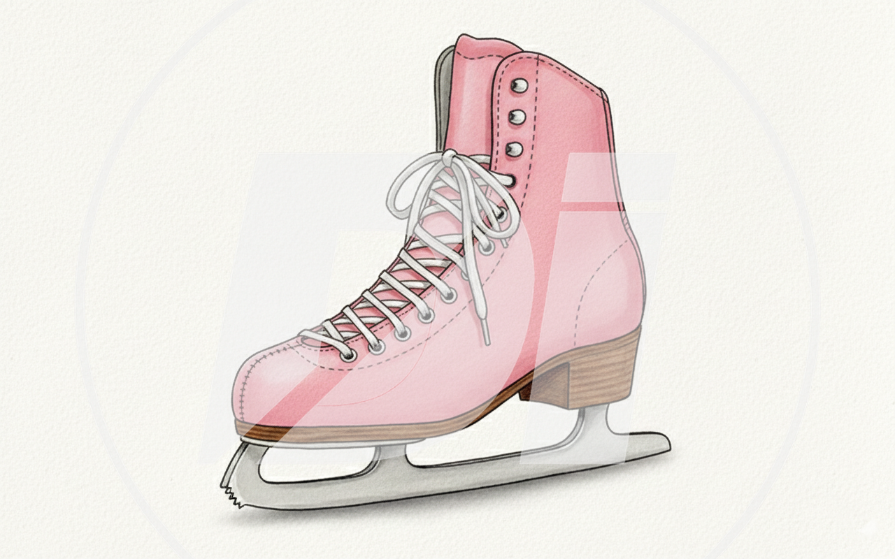 Bota Rosa de patinaje Retro