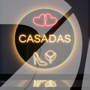 Casadas Círculos Neón