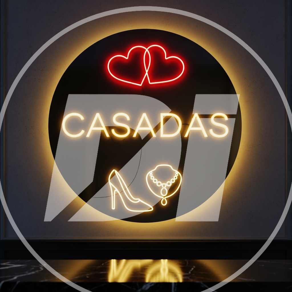 Casadas Círculos Neón