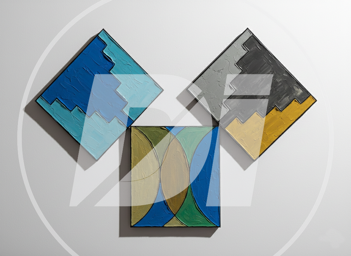 Figura geométrica azul