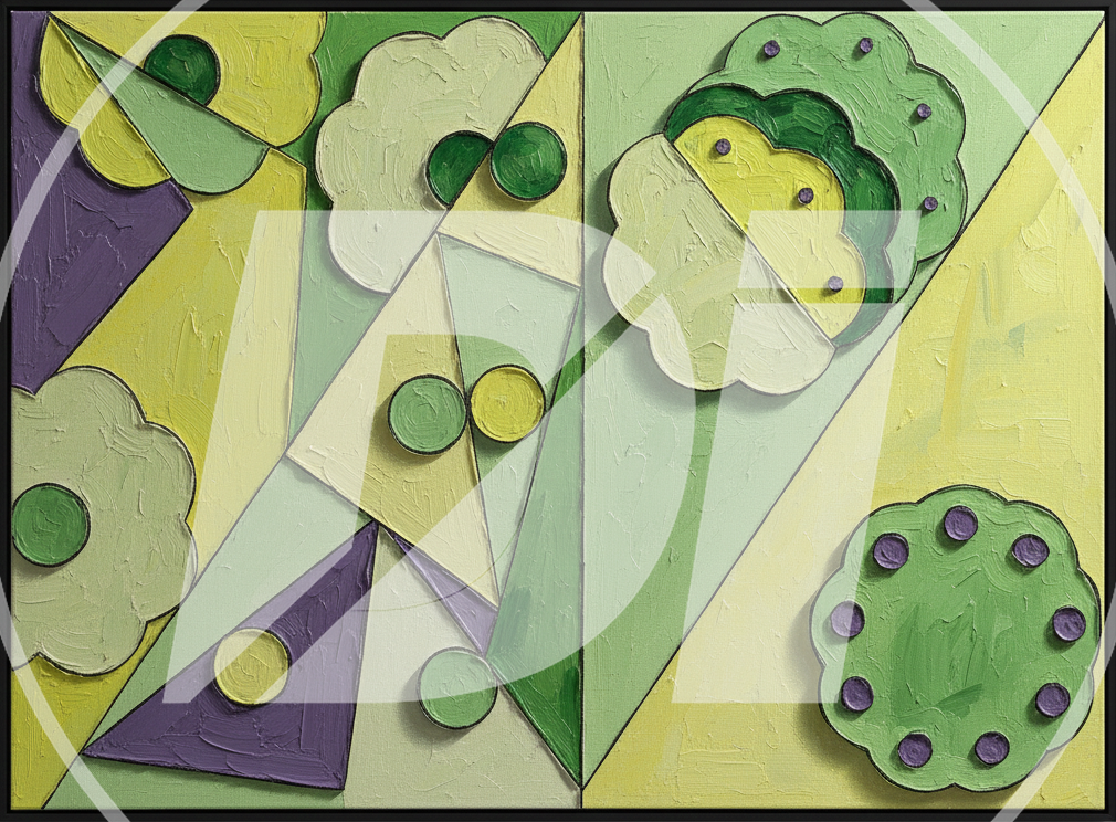 Formas verdes abstractas