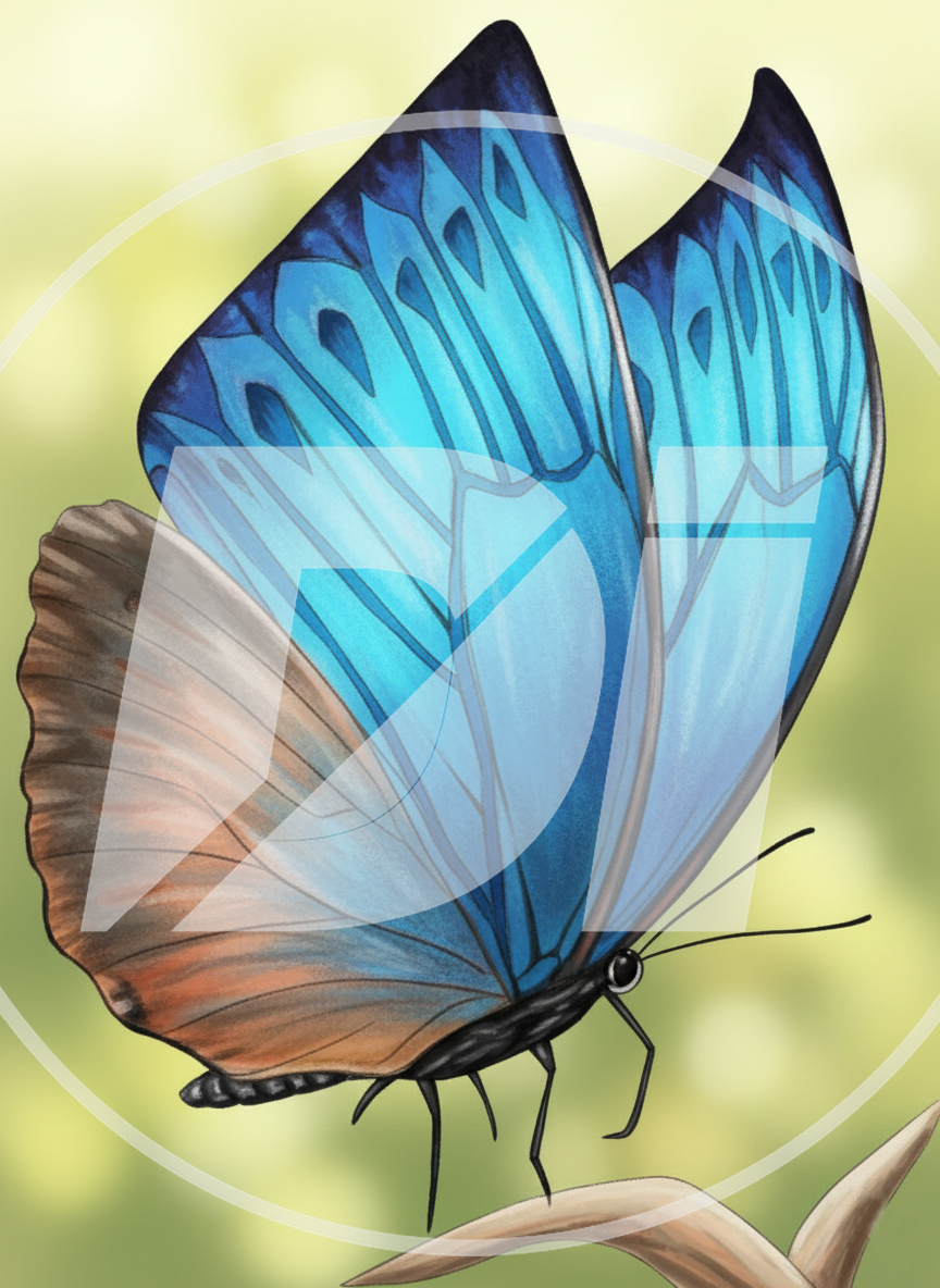Mariposa azul