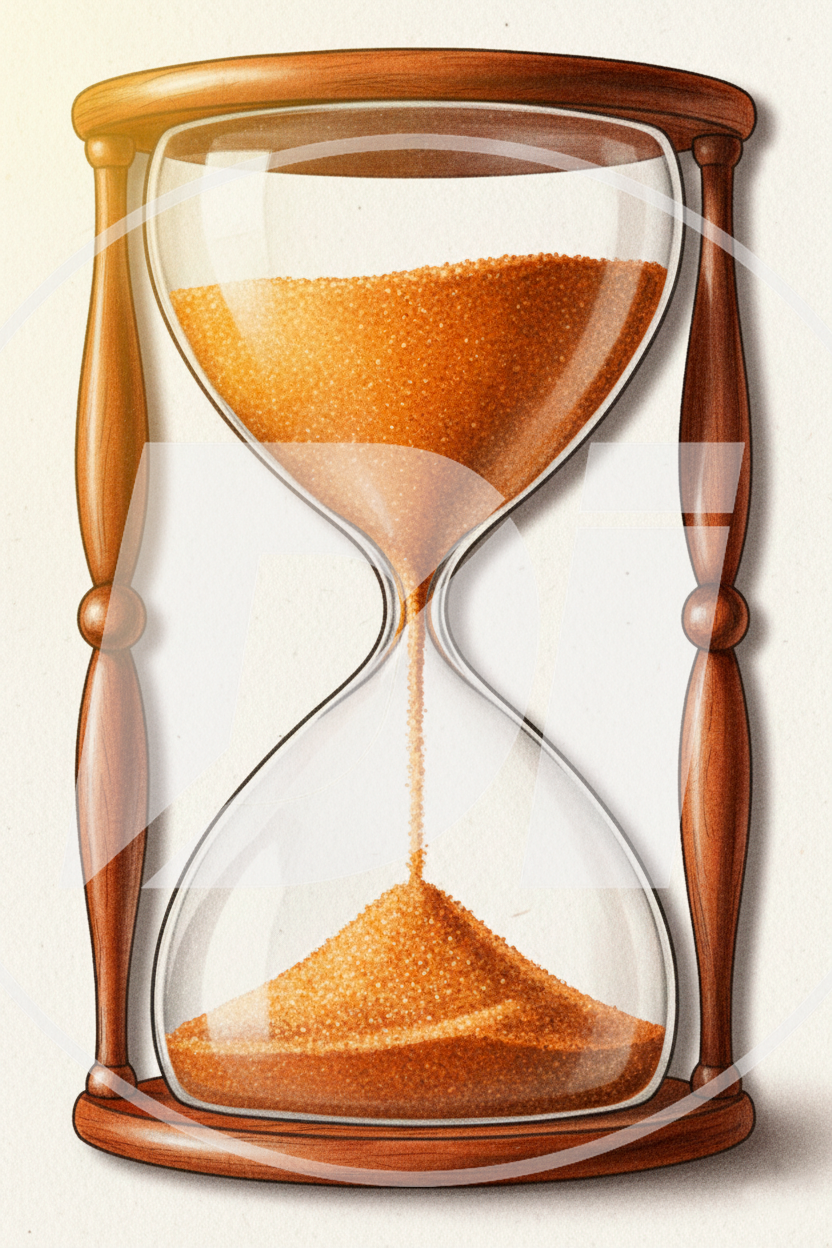 Reloj de Arena Dorado