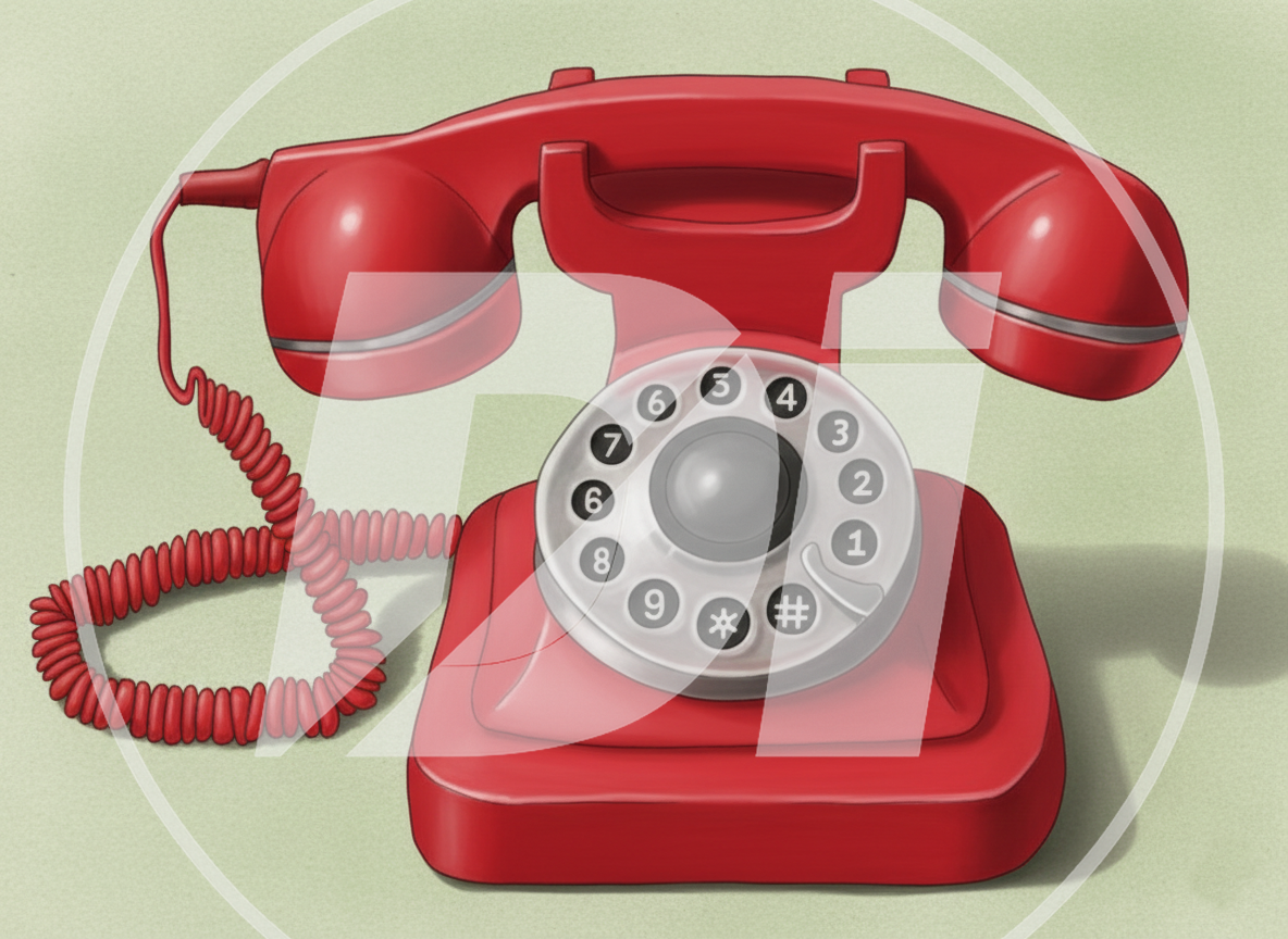 Teléfono Rojo Retro