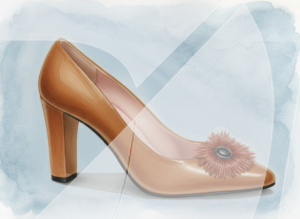 Zapato con flor