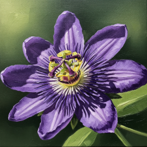 Flor purpura oleo 8k