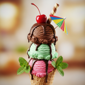 Helado festivo 8k
