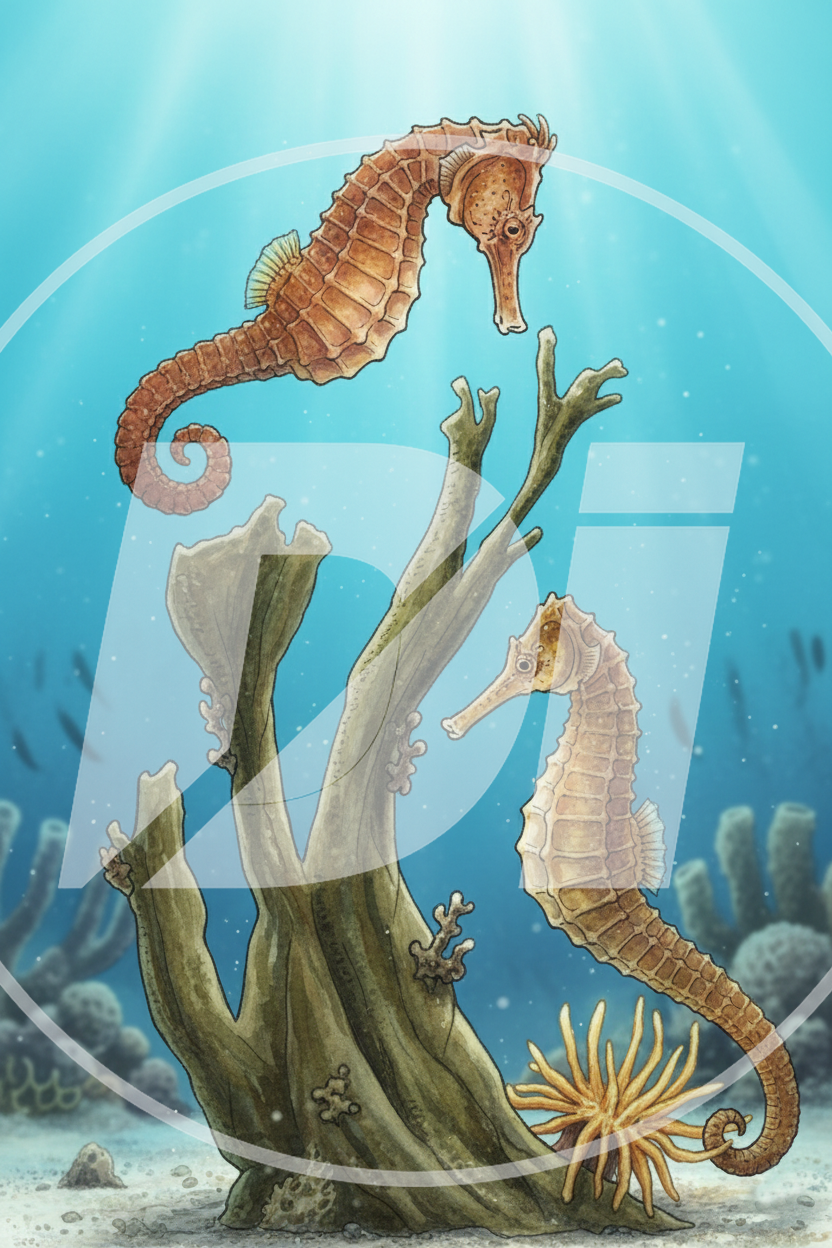 Pareja de caballitos de mar
