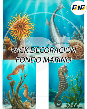 Pack decoracion fondo marino