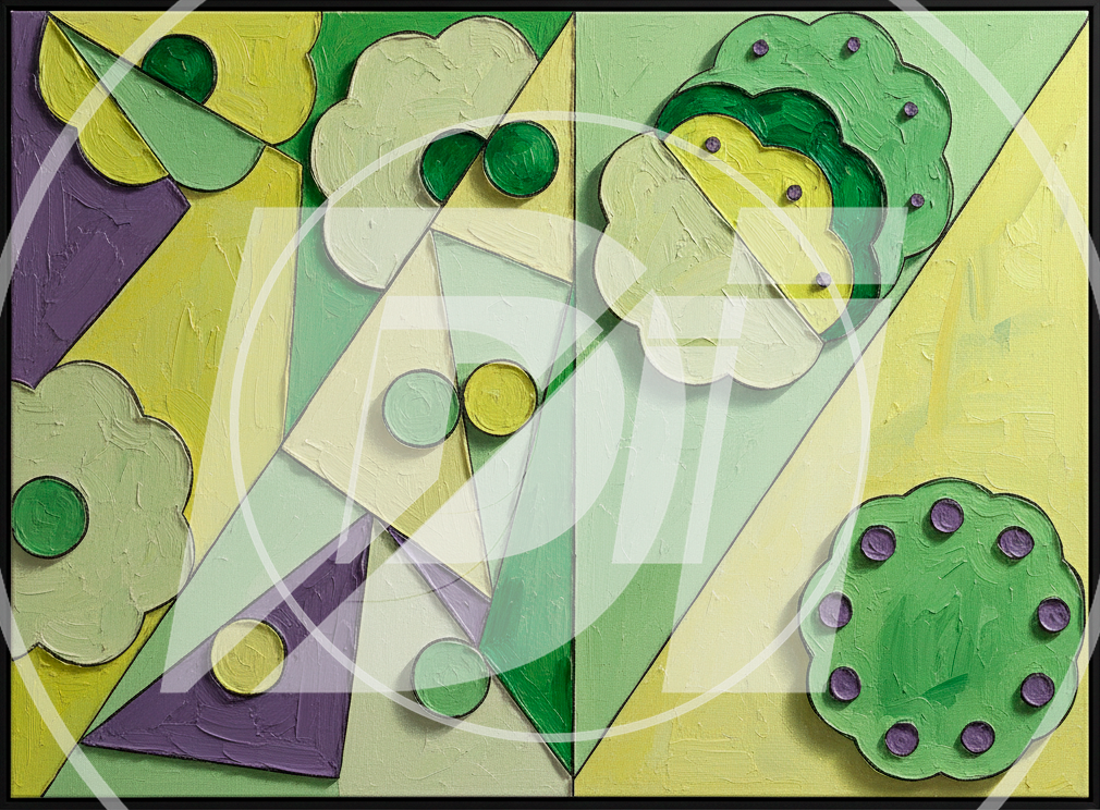 Formas verdes abstractas di