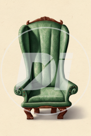 Sillon Verde Victoriano di