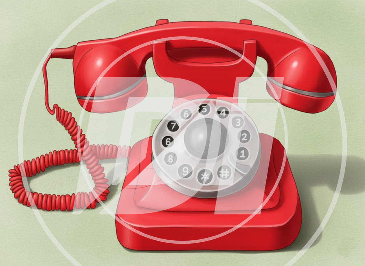 Telefono Rojo Retro di